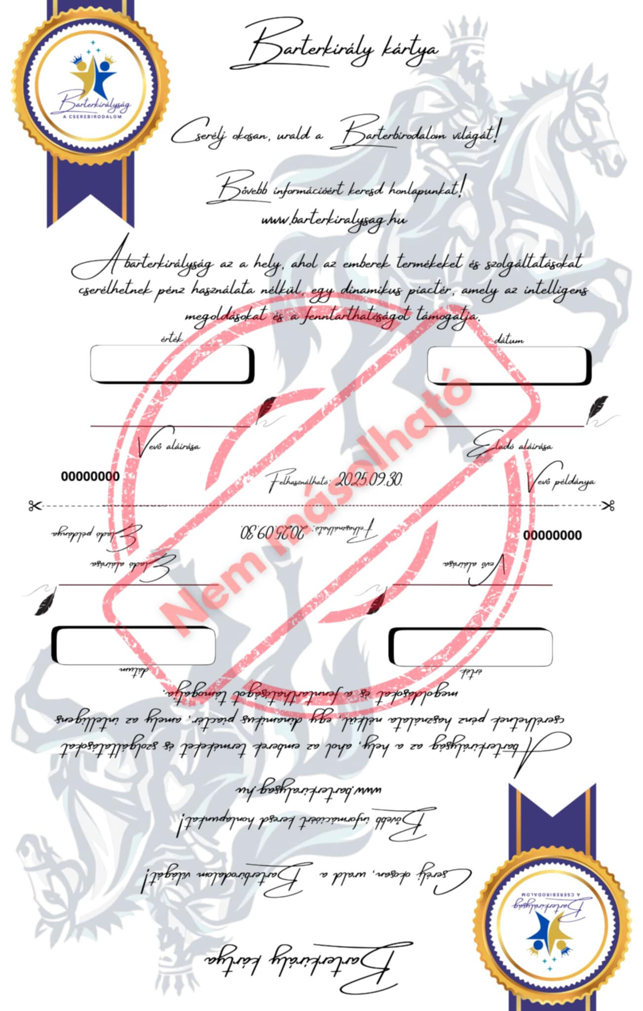 Barterkirályság logo Barterkirályság logo